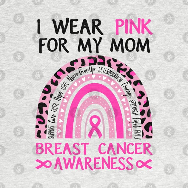 Breast Cancer I Wear Read For My Mom Grandma Sister Personalized by Sunset beach lover